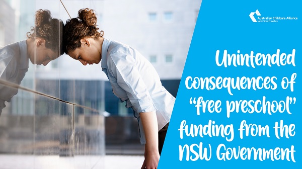 Negatively affected LDCs from NSW’s “free preschool” funding