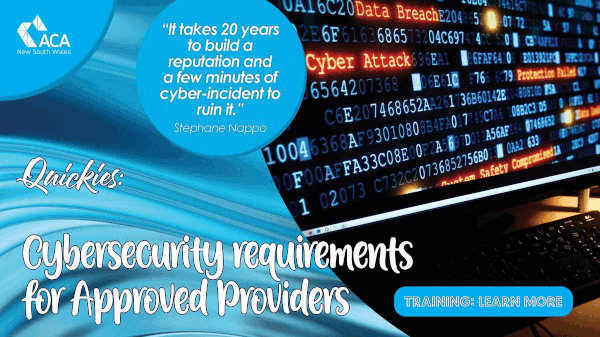 Cybersecurity requirements for Approved Providers