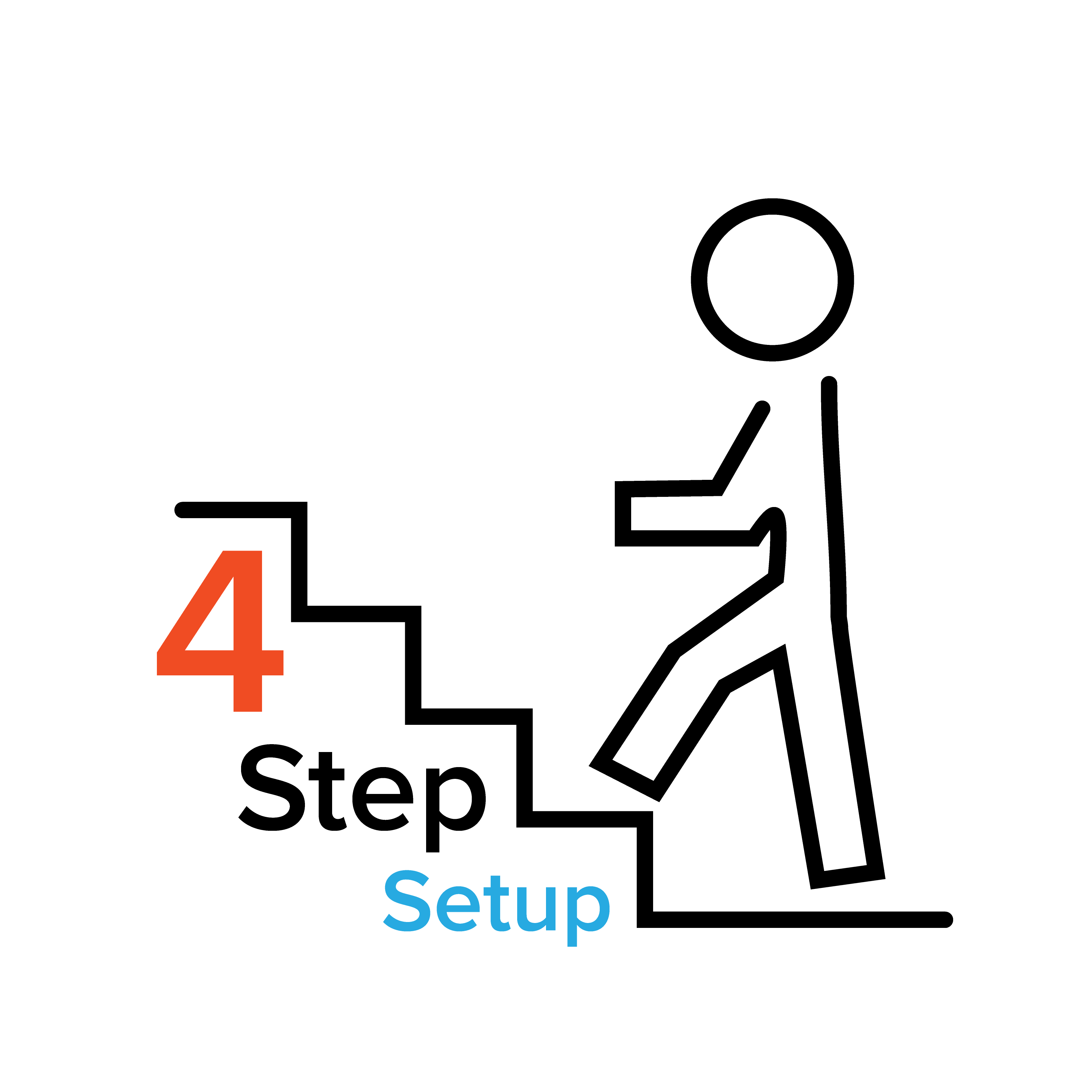4 step setup Logo 01