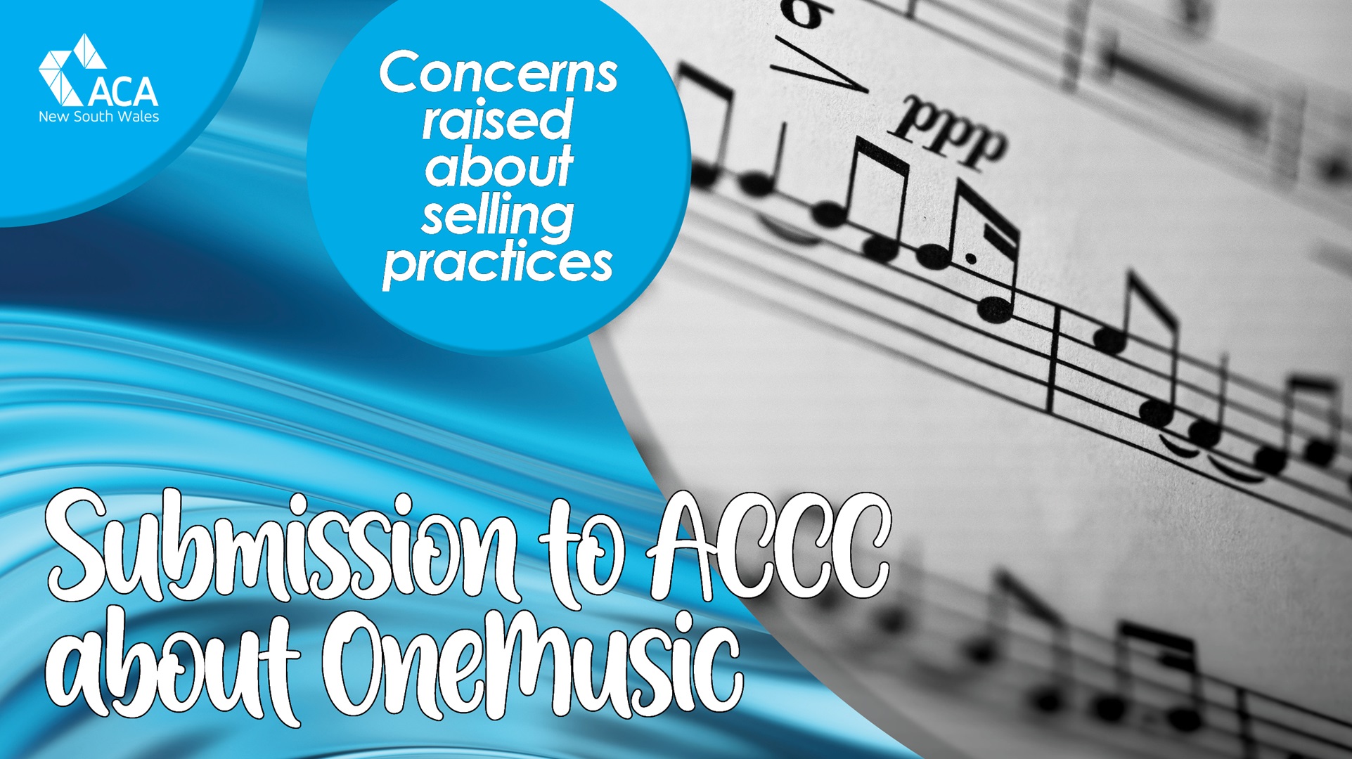 ACA National submission to ACCC about OneMusic