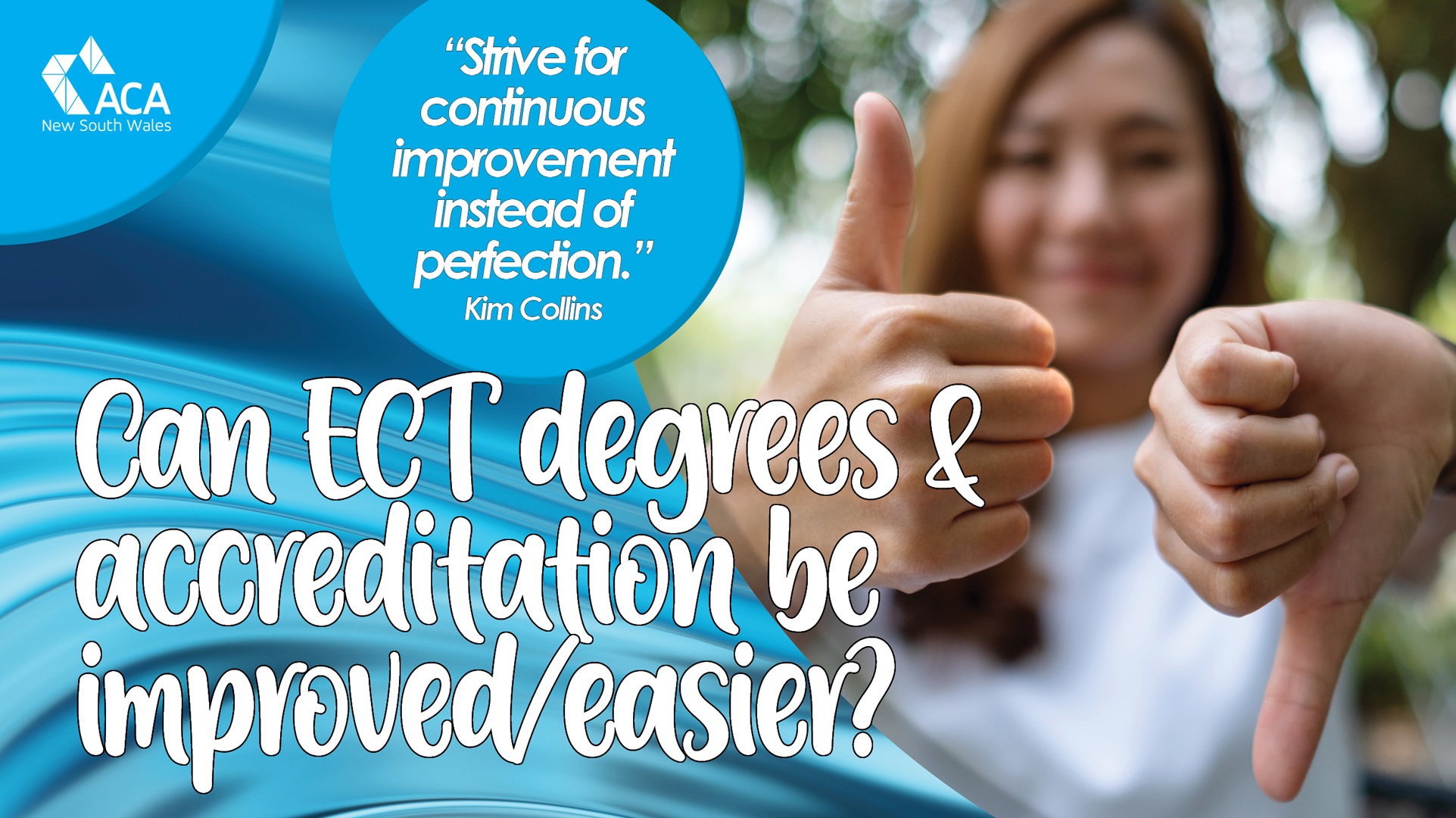 Can ECT degrees & accreditation be improved/easier?