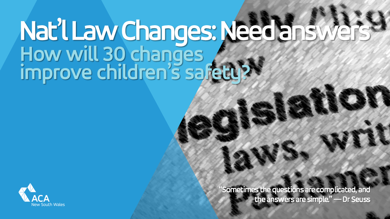 Answers sought for 30 changes to the National Law