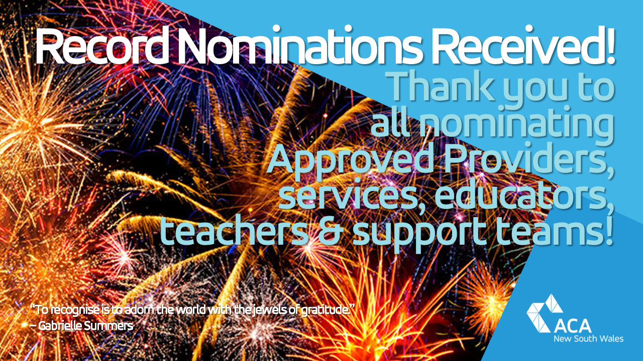 A new record! Over 850 nominations received for the Excellence in Early Childhood Education Awards 2026