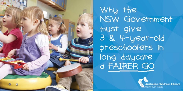 Why the NSW Govt must give 3 and 4 year old preschoolers in LDCs a fairer go Banner