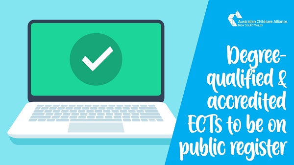 Degree-qualified & accredited ECTs to be on the public register from 2022 onwards