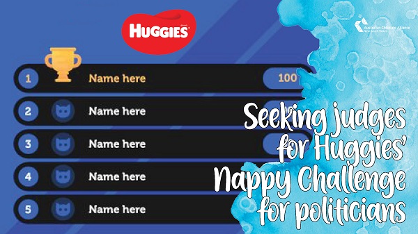 Want to be one of the judges for the Huggies' Nappy Change Challenge?