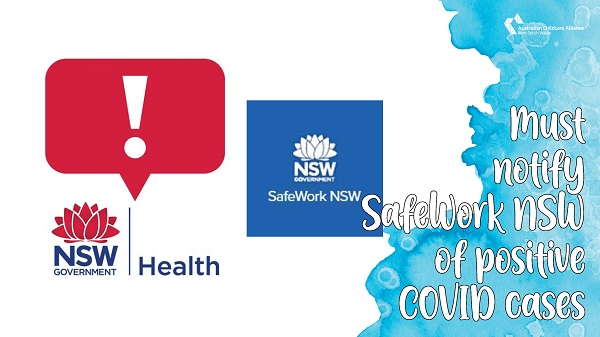 No Need to Notify SafeWork NSW of Positive COVID