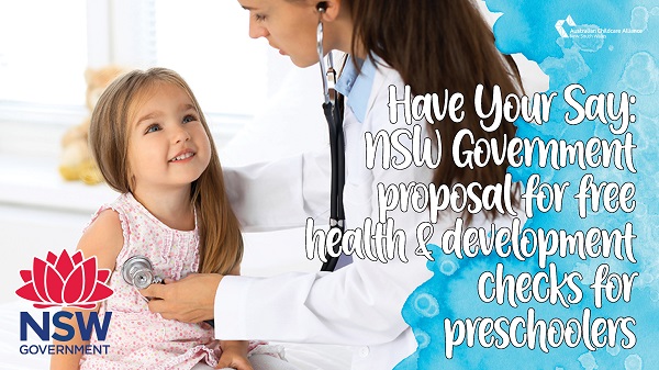 Have Your Say: NSW's Proposed Free Health & Development Checks for Preschool Children